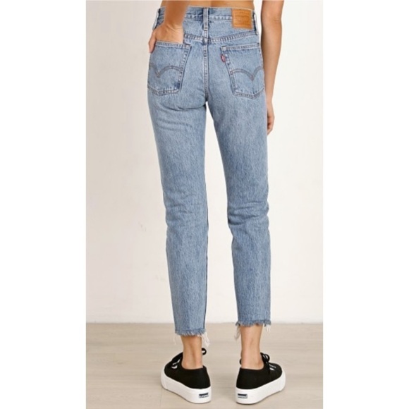 LEVI’S Wedgie Icon Fit Button Fly Cotton High Rise Jeans - Picture 3 of 11